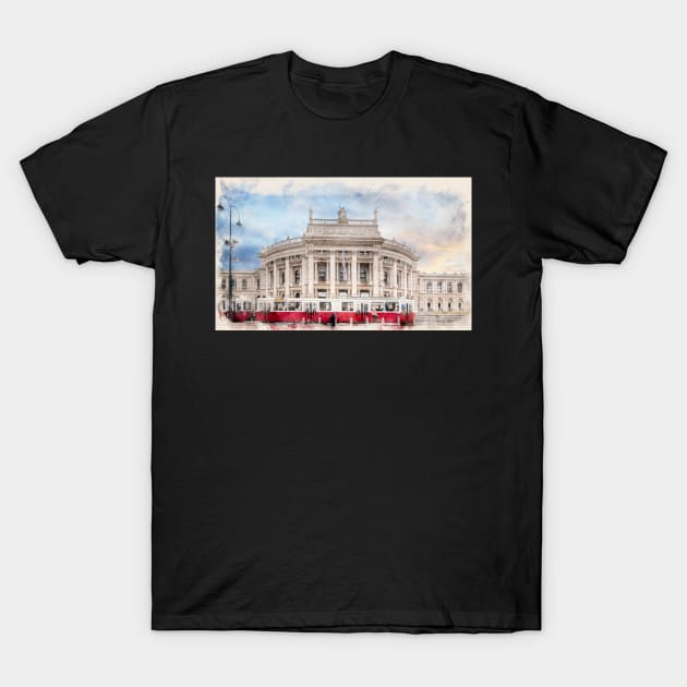 Imperial Court Theatre in Vienna, Austria T-Shirt by mitzobs